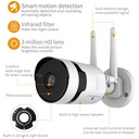 CAMERA  4CH PROFESSIONNEL VIDEO WIFI IP KIT 