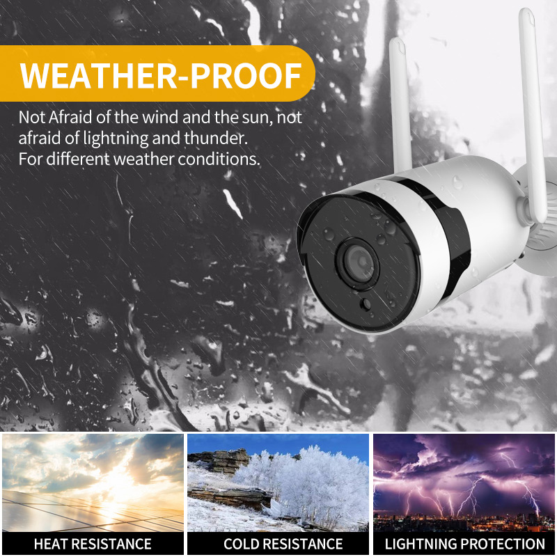 CAMERA  4CH PROFESSIONNEL VIDEO WIFI IP KIT 