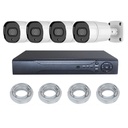 CAMERA  EXTERIEUR 8CH POE NVR + 4 CAMERAS 8MP AUDIO VIDEO ENREGISTREMENT 4K CCTV IP 
