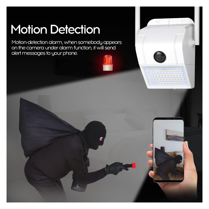 CAMERA 2.0MP 1080P Xmeye ICSEE XM530AI ampoule lampe à led caméra avec audio
