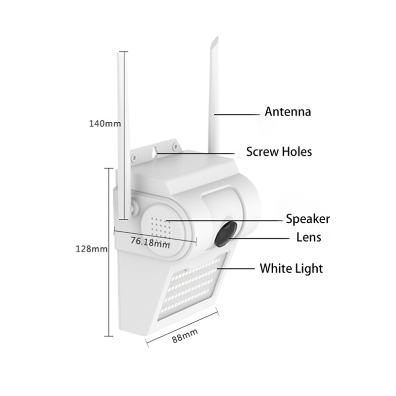 CAMERA 2.0MP 1080P Xmeye ICSEE XM530AI ampoule lampe à led caméra avec audio
