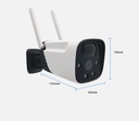 CAMERA IP EXTERIEURE INTELLIGENTE VISION NOCTURNE INFRAROUGE BATTERIE SOLAIRE WIFI