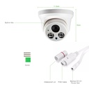 CAMERA POE IP DOME INTERIEUR A VISION NOCTURNE HD 4MP AVEC AUDIO