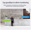 CAMERA POE IP DOME INTERIEUR A VISION NOCTURNE HD 4MP AVEC AUDIO