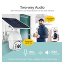 CAMERAS SANS FIL EXTERIEURE  WIFI   SOLAIRE 4G PTZ