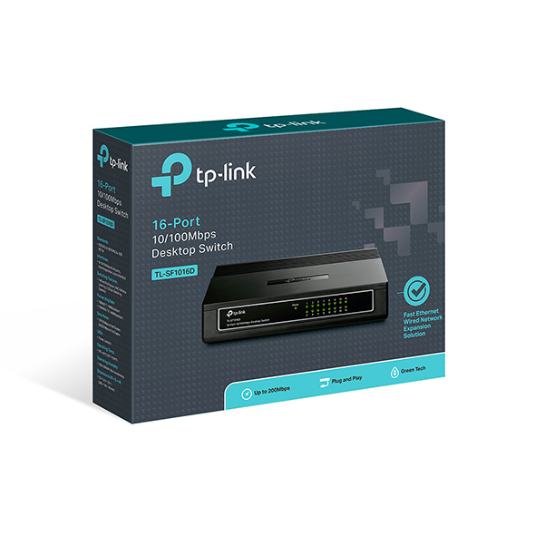Switch de bureau 16 ports 10/100 Mbps – TL-SF1016D