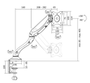 Support Bureau gaz Moniteur 13 à 27" - BP0023