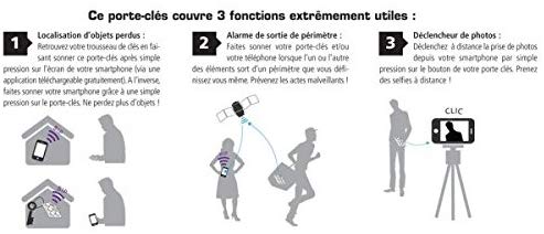 PORTE CLE KEY FINDER ET CAMERA TRIGGER