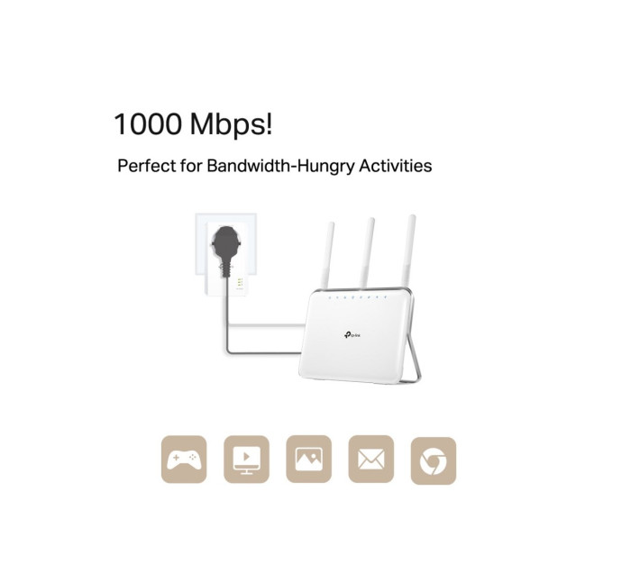TP-LINK TL-PA7017P KIT (FR) Pack de 2 CPL AV1000 avec prise Gigogne Française