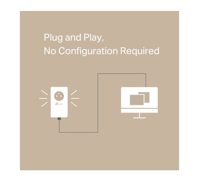 TP-LINK TL-PA7017P KIT (FR) Pack de 2 CPL AV1000 avec prise Gigogne Française