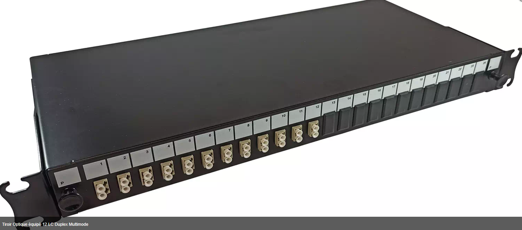 Tiroir Optique équipé 12 LC Duplex Monomode