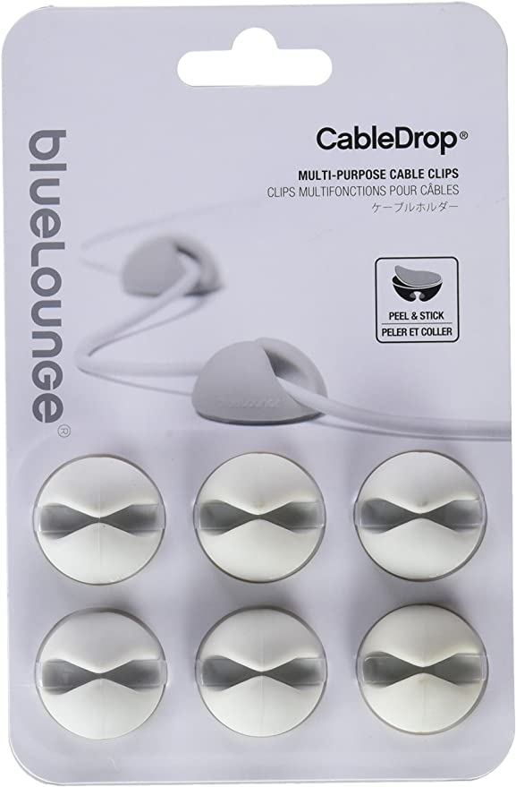 Blue lounge cabledrop blanc (lot de 6)