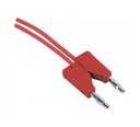 Cordon fiche banane rouge
