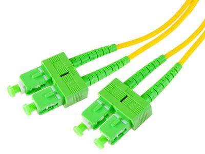 Jarretière optique SC/APC - SC/APC Duplex Monomode 9/125µ 15,00 m