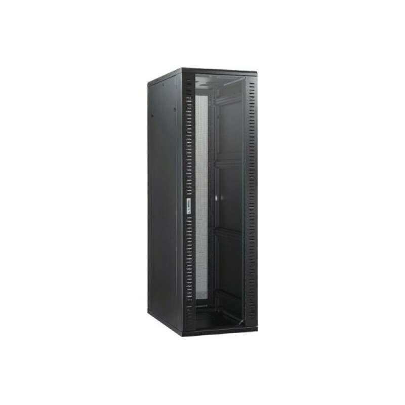 Baie serveur 600 x 1000 42U noir porte perforée