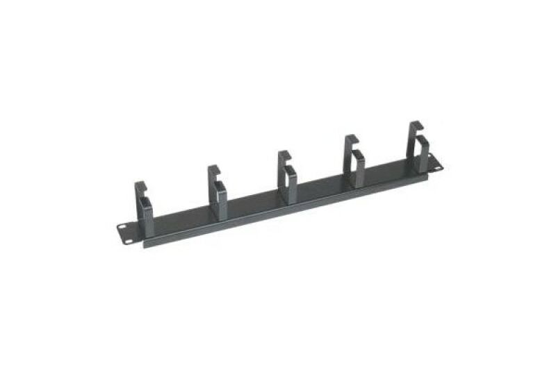 Panneau support cables 1U 19" 5 anneaux metal