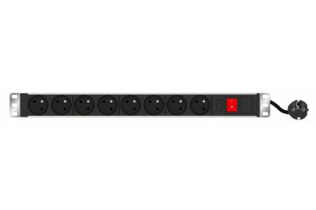 Multiprise 6 prises 19" avec inter