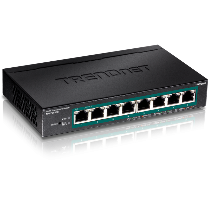 Switch PoE+ EdgeSmart Gigabit à 8 ports TPE-TG82ES
