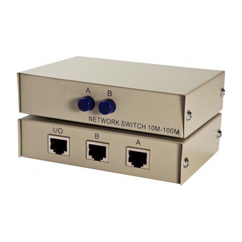 Commutateur manuel RJ45 - 2 voies réversibles