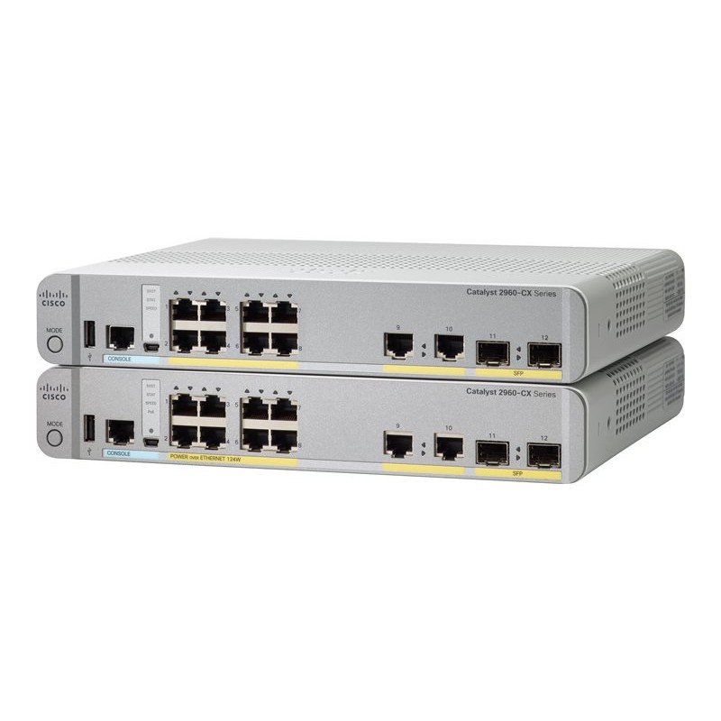 Cisco 2960-CX Géré L2/L3 Gigabit Ethernet (10/100/1000) Connexion Ethernet