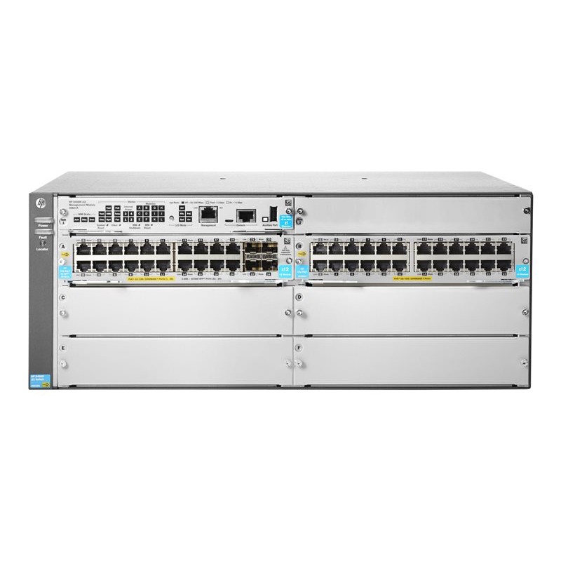 Commutateur Aruba 5406R 44GT PoE+ et 4 ports SFP+ v3 zl2 (sans bloc d'alimentation)