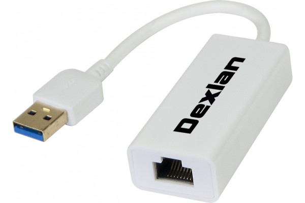 Dexlan adaptateur Réseau USB 3.0 Gigabit - à cordon