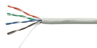 Câble souple 4 paires UTP gris Cat5e   (Le mettre )
