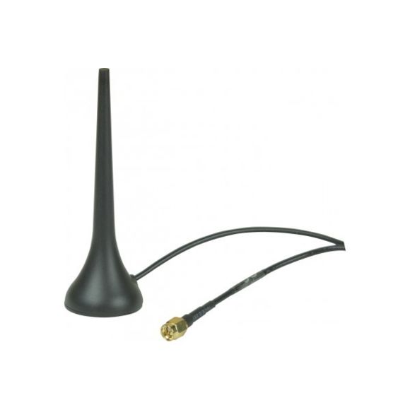 Antenne 4G/3G/GSM/GPRS sur socle magnetique + cable 2M sma