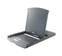 Dexlan console lcd 19" dual rail kvm 8P VGA/PS2-USB + cab..