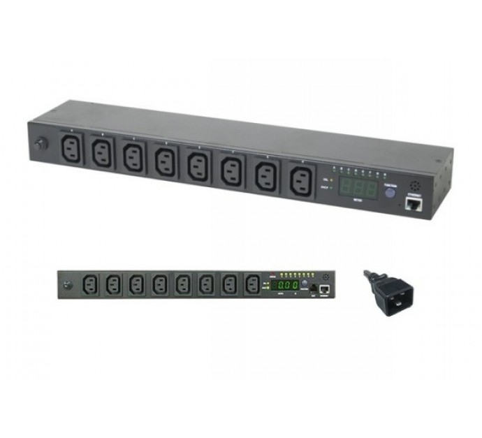 MULTIPRISE 19" IP PDU MESURE & CONTROLE - 8 PRISES C13