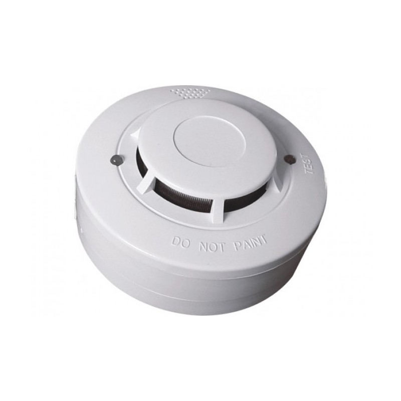 Detecteur optique de fumee et silencieux