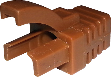Manchons Snagless RJ45 diamètre 6mm Marron