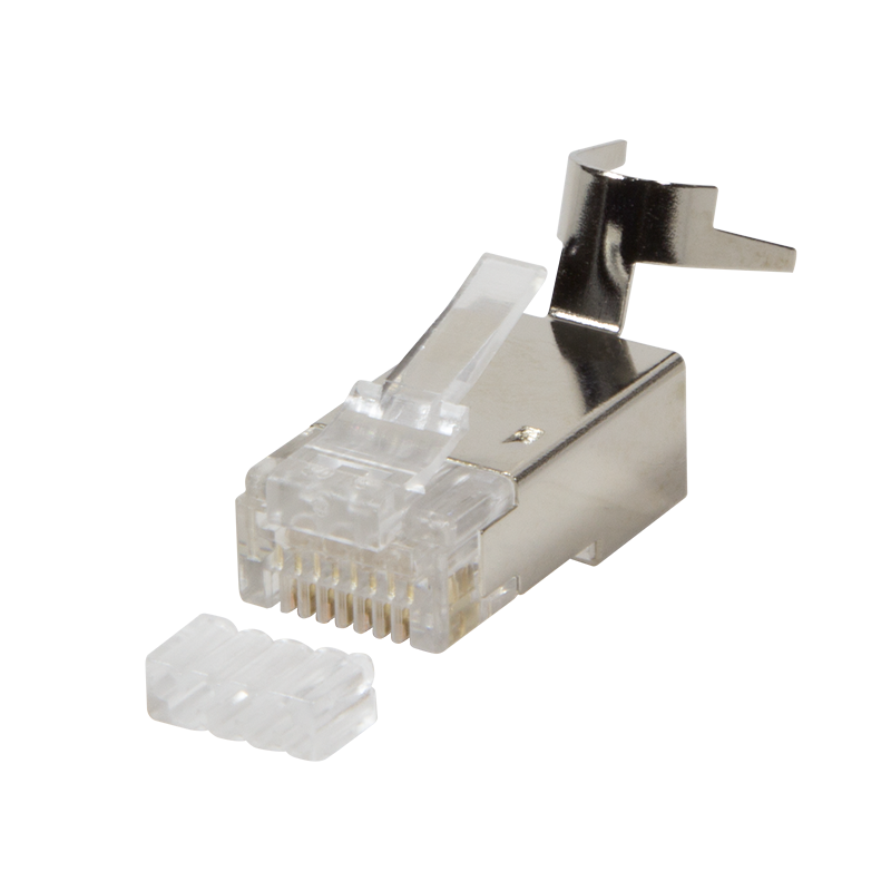Connecteur RJ45 Cat6a blindé, par 10, souple et rigide