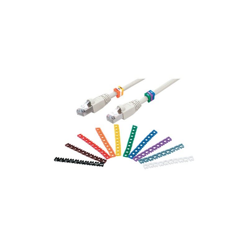 Bagues d'identification pour câble 6mm 10x10
