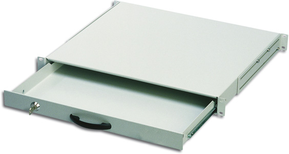 Tiroir coulissant 1U pour clavier & documents