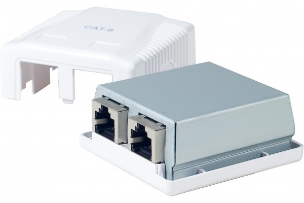Boîtier 2 ports Blindé Cat 6