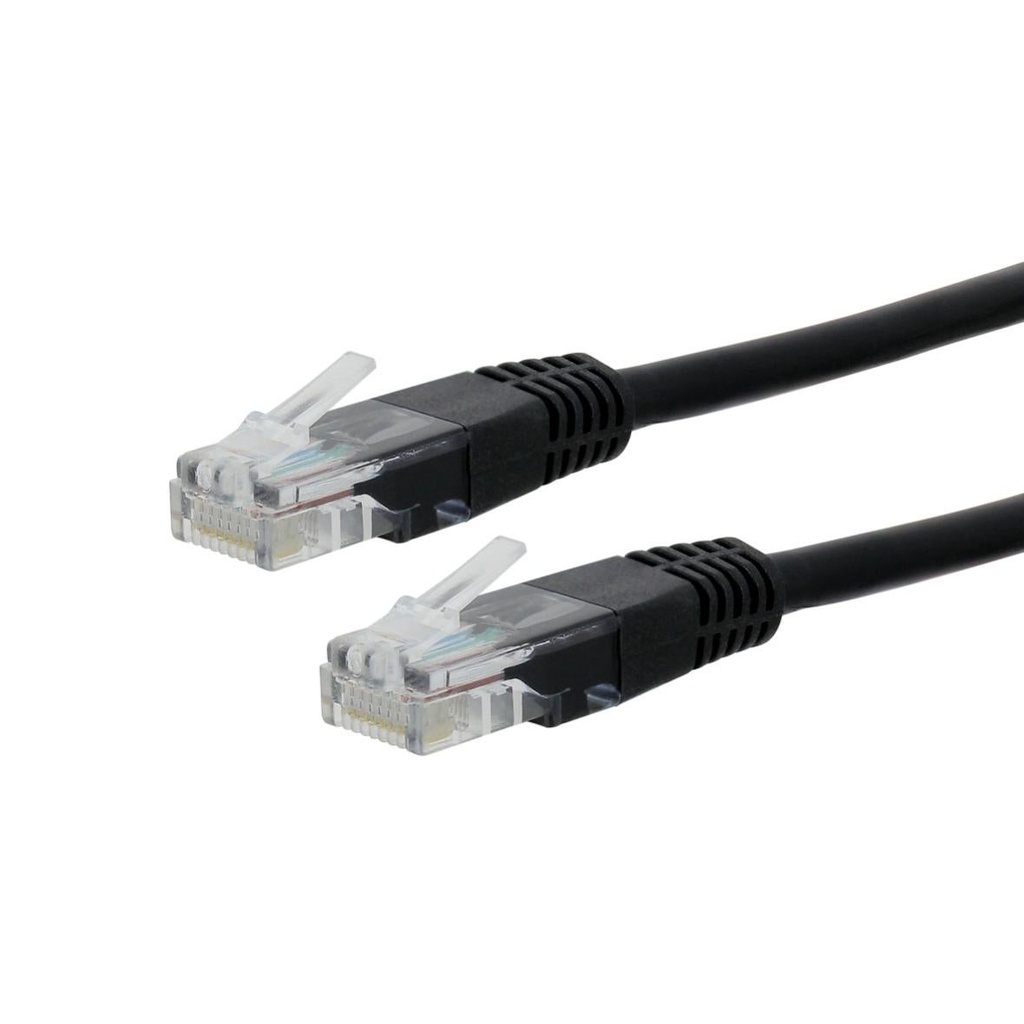 Cordon non blindé RJ45 CAT.5e UTP 15,00m Noir
