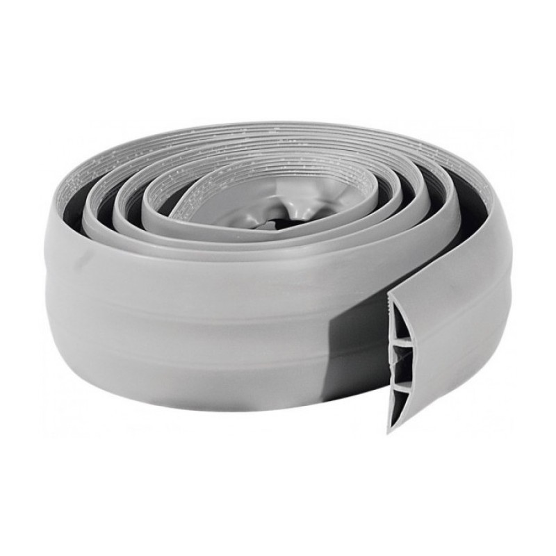 Goulotte de sol Grise souple L  1,80m x l 76,2mm x h  17,4mm