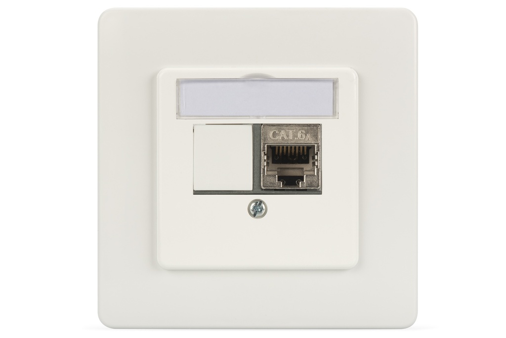 Plaque frontale DIGITUS pour Keystone jacks, 1x RJ45