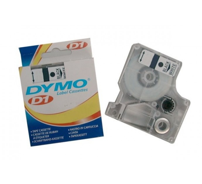 DYMO Ruban D1 - 6 mm noir sur blanc