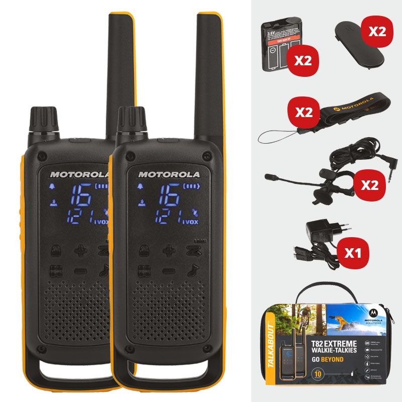 2Talkies-walkies T82 extreme et accessoires 