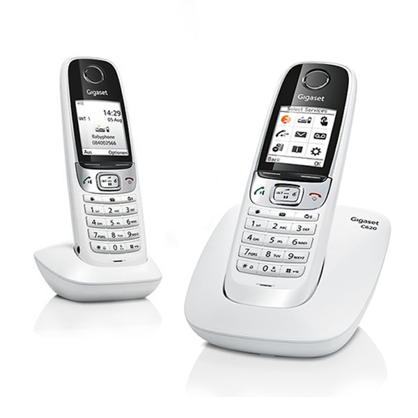 Gigaset C620 téléphone sans fil dect - DUO blanc
