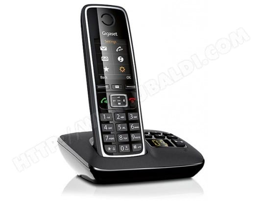 Gigaset C530A noir tél sans fil dect - version répondeur