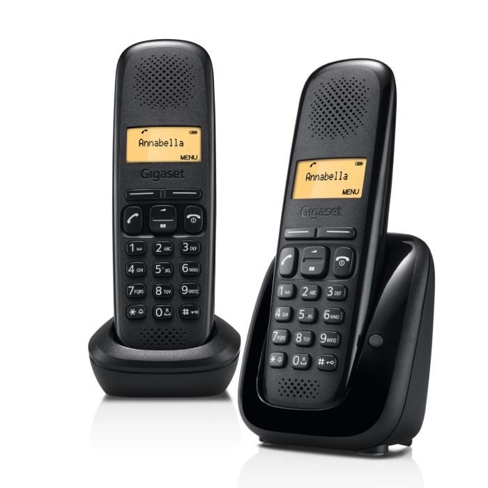 Gigaset A150 duo téléphone sans fil - 2 combinés