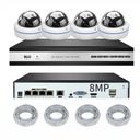 CAMERA  SURVEILLANCE A DOMICILE DOME EN METAL 8MP POE NVR CCTV DVR 4K