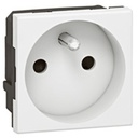 PRISE WOROLINK - 2P+T DROITE - 2 MOD - BLANC
