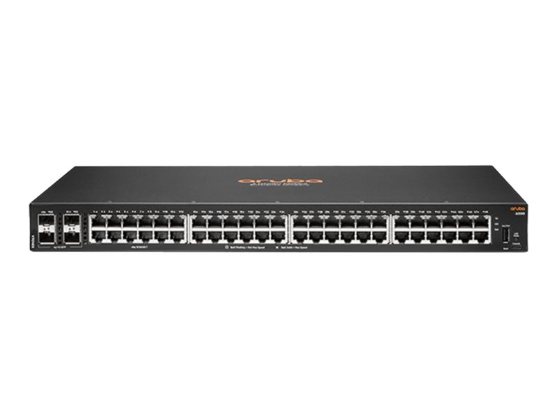 Switch HP Enterprise Aruba 6000 48G Class4 PoE 4SFP 370W Géré L3 Gigabit Ethernet (10/100/1000)