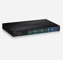 Switch PoE+ Web smart Gigabit à 28 ports