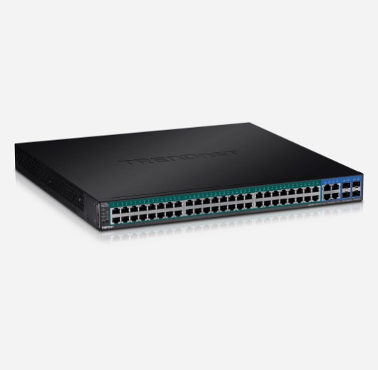 Switch PoE+ Web smart Gigabit à 52 ports