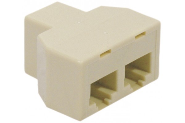 Coupleur en T pour téléphonie F/F/F RJ45